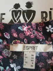 Vorschaubild 2 von Damen Wickelrock Gr. 36 S Blau Blumenmuster Feminin Midirock Viskose