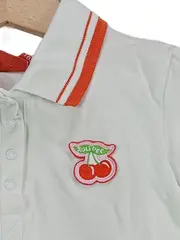 Vorschaubild 2 von Kinder Poloshirt Gr. 104 Weiß Kurzarm Logo Print Casual