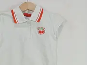 Vorschaubild 4 von Kinder Poloshirt Gr. 104 Weiß Kurzarm Logo Print Casual