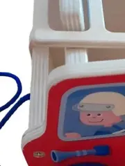 Vorschaubild 2 von Holz Nachziehspielzeug Feuerwehrauto Mehrfarbig Kinderspielzeug