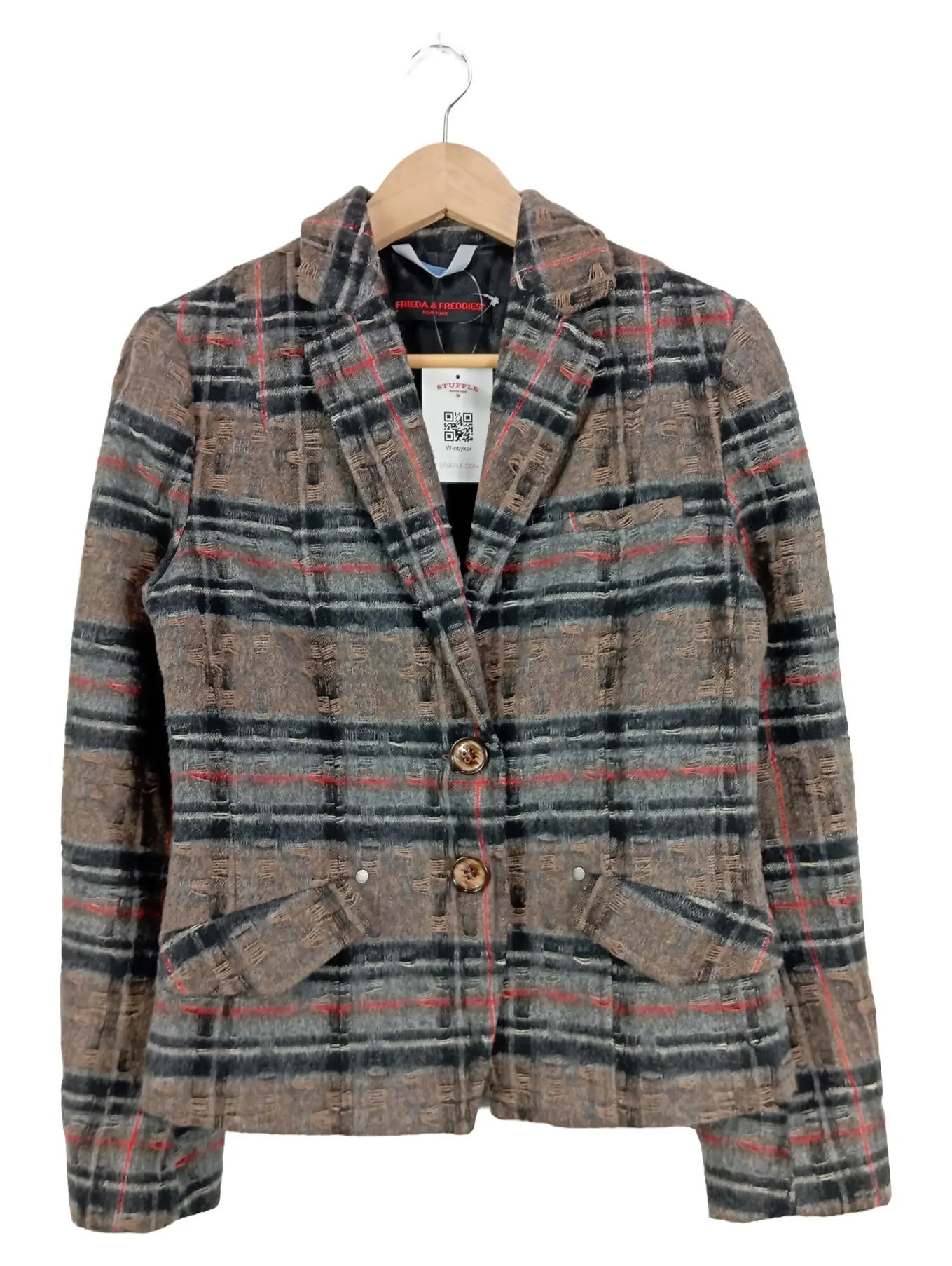 FRIEDA & FREDDIES Blazer kariert Damen Langarm Mehrfarbig Gr. 36