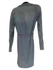 Vorschaubild 2 von Jeanskleid Damen Blau Gr. 38 M Casual Baumwolle Minikleid