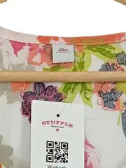 Vorschaubild 8 von Damen Bluse Blumenmuster Gr. 36/S Mehrfarbig Casual