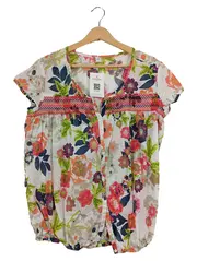 Vorschaubild 1 von Damen Bluse Blumenmuster Gr. 36/S Mehrfarbig Casual