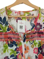 Vorschaubild 6 von Damen Bluse Blumenmuster Gr. 36/S Mehrfarbig Casual