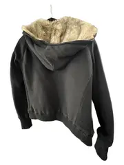 Vorschaubild 2 von Sweatjacke Herren L Schwarz Fellimitat Futter