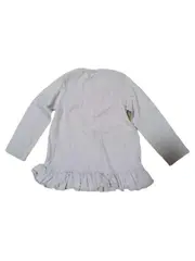 Vorschaubild 2 von Mädchen Langarmshirt Gr. 86 Rosa Rüschen Baumwolle