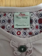 Vorschaubild 3 von Mädchen Langarmshirt Gr. 86 Rosa Rüschen Baumwolle