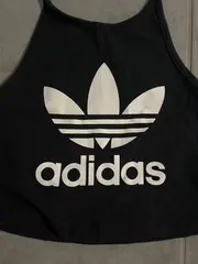 Vorschaubild 4 von Damen Crop Top Trägertop Logo Schwarz Gr. 34 Sportlich