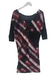 Vorschaubild 2 von Freizeitkleid Damen 36/S Mehrfarbig Blumenmuster Kariert Bohème Casual