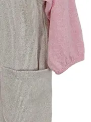 Vorschaubild 3 von Mädchen Freizeitkleid Strickmuster Beige Gr. 104 Casual Herbst/Winter