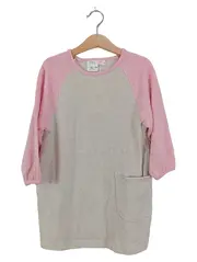 Vorschaubild 1 von Mädchen Freizeitkleid Strickmuster Beige Gr. 104 Casual Herbst/Winter