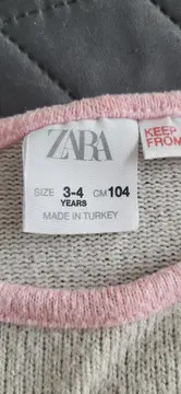 Vorschaubild 5 von Mädchen Freizeitkleid Strickmuster Beige Gr. 104 Casual Herbst/Winter