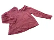 Vorschaubild 4 von Langarmshirt Mädchen Gr. 98 Rostrot Spitze Rüschen Baumwolle