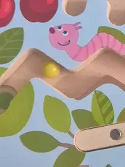 Vorschaubild 4 von Motorikschleife Obstbaum Labyrinth Holz Spielzeug Kinder Mehrfarbig