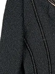 Vorschaubild 4 von Damen Jeansjacke Strukturmuster Nieten Zierknöpfe Schwarz Gr. 40 M
