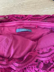 Vorschaubild 3 von Damen festliches Kleid Gr. 38 Rot One-Shoulder Spitze Elegant