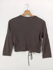 Vorschaubild 4 von Damen Strickjacke Braun Gr. 36/S Klassisch Elegant Baumwolle