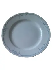 Vorschaubild 1 von Essteller Porzellan 19cm Weiß Klassisch Blumenmuster