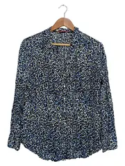 Vorschaubild 1 von EDC Damen Bluse Gr. 36/S Mehrfarbig Tierdruck Langarm