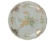 Vorschaubild 1 von Bavaria Essteller Porzellan Blumenmuster Gold 19,5cm Serie 2300