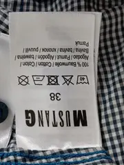 Vorschaubild 4 von Bluse Damen 38/M Blau Kariert Langarm Casual Hemdbluse