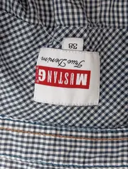 Vorschaubild 3 von Bluse Damen 38/M Blau Kariert Langarm Casual Hemdbluse