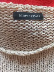Vorschaubild 2 von Damen Strickjacke Beige Gr. 38/M Baumwolle