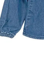 Vorschaubild 6 von Mädchen Jeans Bluse Kinder Gr. 110 Blau Casual Rüschenkragen