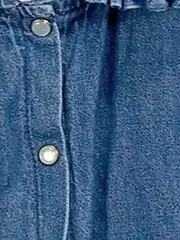 Vorschaubild 7 von Mädchen Jeans Bluse Kinder Gr. 110 Blau Casual Rüschenkragen