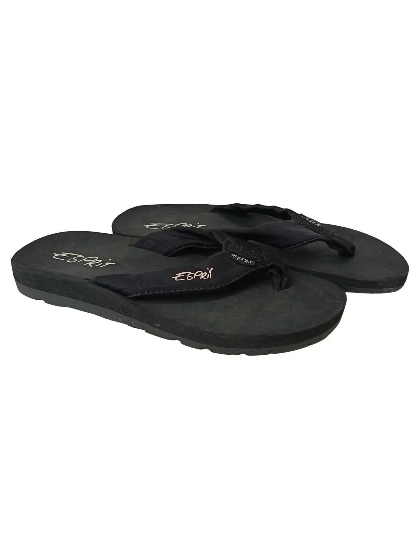 ESPRIT Badeschuhe Damen Gr. 36 Schwarz Casual Flip Flops Zehentrenner