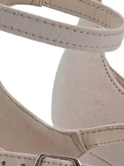 Vorschaubild 3 von Damen Pumps mit Knöchelriemen Gr. 36 Beige Elegant