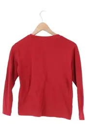 Vorschaubild 2 von Kinder Langarmshirt Gr. 92 Rot Basic Baumwolle