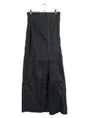 Vorschaubild 1 von A-Linienrock Maxirock Damen Gr. 36/S Schwarz Elegant Baumwolle