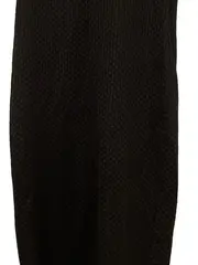 Vorschaubild 4 von Damen Strickkleid Strukturmuster Midikleid Business Schwarz Gr. 40/L