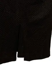 Vorschaubild 5 von Damen Strickkleid Strukturmuster Midikleid Business Schwarz Gr. 40/L