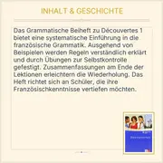 Vorschaubild 3 von Découvertes 1 Grammatisches Beiheft Französisch Schulbuch