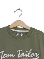 Vorschaubild 2 von Kinder T-Shirt Oliv Gr. 158 Kurzarm Casual Baumwolle Print