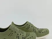 Vorschaubild 2 von Herren Badeschuhe Slip-On Oliv Gr. 41 Wasserschuhe Lochmuster