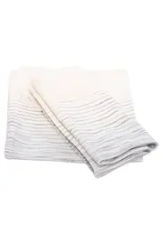 Vorschaubild 1 von Kopfkissenbezug Beige Gestreift Modern Baumwolle Kissenhülle