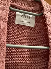 Vorschaubild 2 von Kinder Strickjacke Rosa Basic Gr. 120 cm