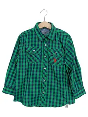 Vorschaubild 1 von Kinder Freizeithemd Jungen Grün Kariert Gr. 110/116 Casual