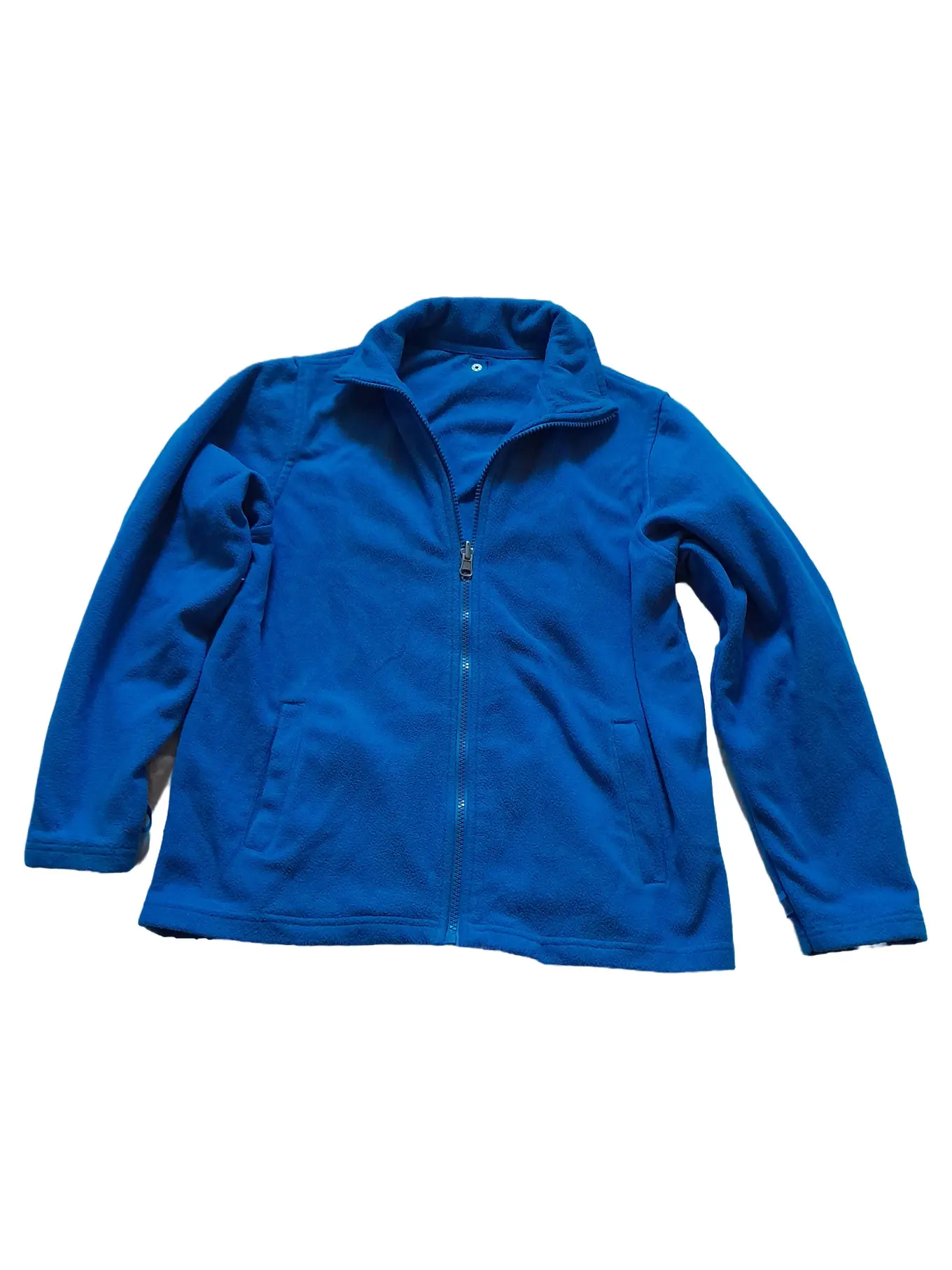 TCHIBO TCM Kinder Fleecejacke Blau Gr. 146/152 Outdoor Jacke Polyester