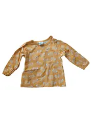 Vorschaubild 1 von Langarmshirt Mädchen Gr. 74 Gelb Schaf Motiv Casual Baumwolle