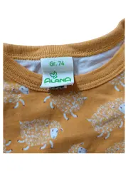 Vorschaubild 2 von Langarmshirt Mädchen Gr. 74 Gelb Schaf Motiv Casual Baumwolle