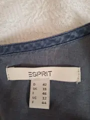 Vorschaubild 4 von Damen Freizeitkleid Gr. 42/XL Blau Viskose Tunika Langarm