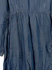 Vorschaubild 2 von Damen Freizeitkleid Gr. 42/XL Blau Viskose Tunika Langarm