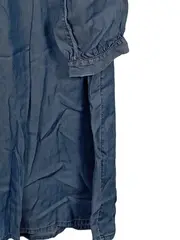 Vorschaubild 3 von Damen Freizeitkleid Gr. 42/XL Blau Viskose Tunika Langarm
