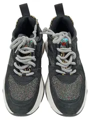 Vorschaubild 2 von Damen Sneaker low Gr. 37 Schwarz Glitzer Leopard Casual Sportlich