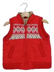 Vorschaubild 1 von Steppweste Kinder Gr. 92 Rot Norwegermuster Casual Mädchen